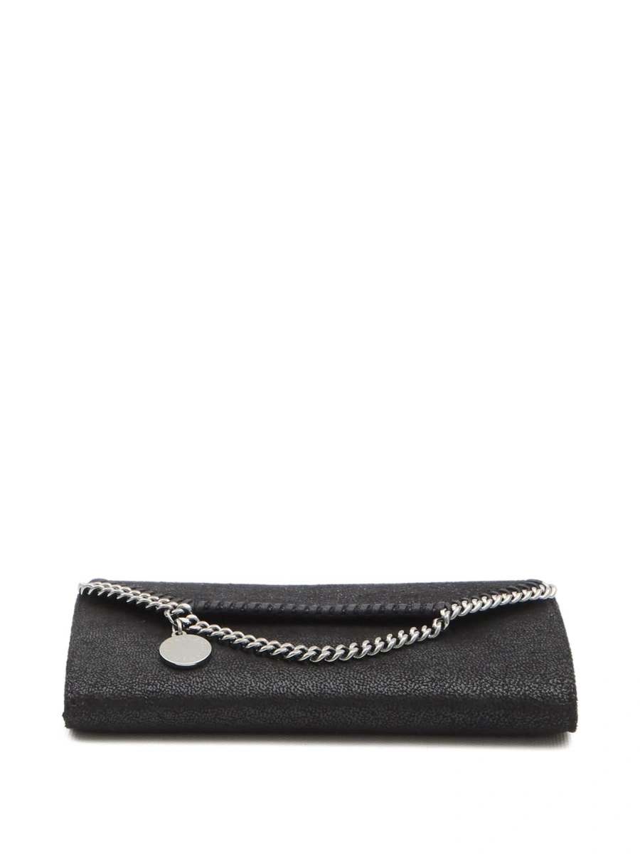 Geanta tip postas Stella McCartney falabella neagra din polyester - Img 3