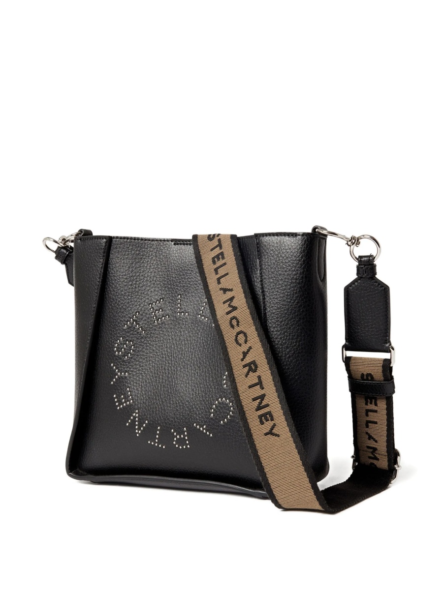 Geanta tip postas Stella McCartney neagra din poliamida - Img 3
