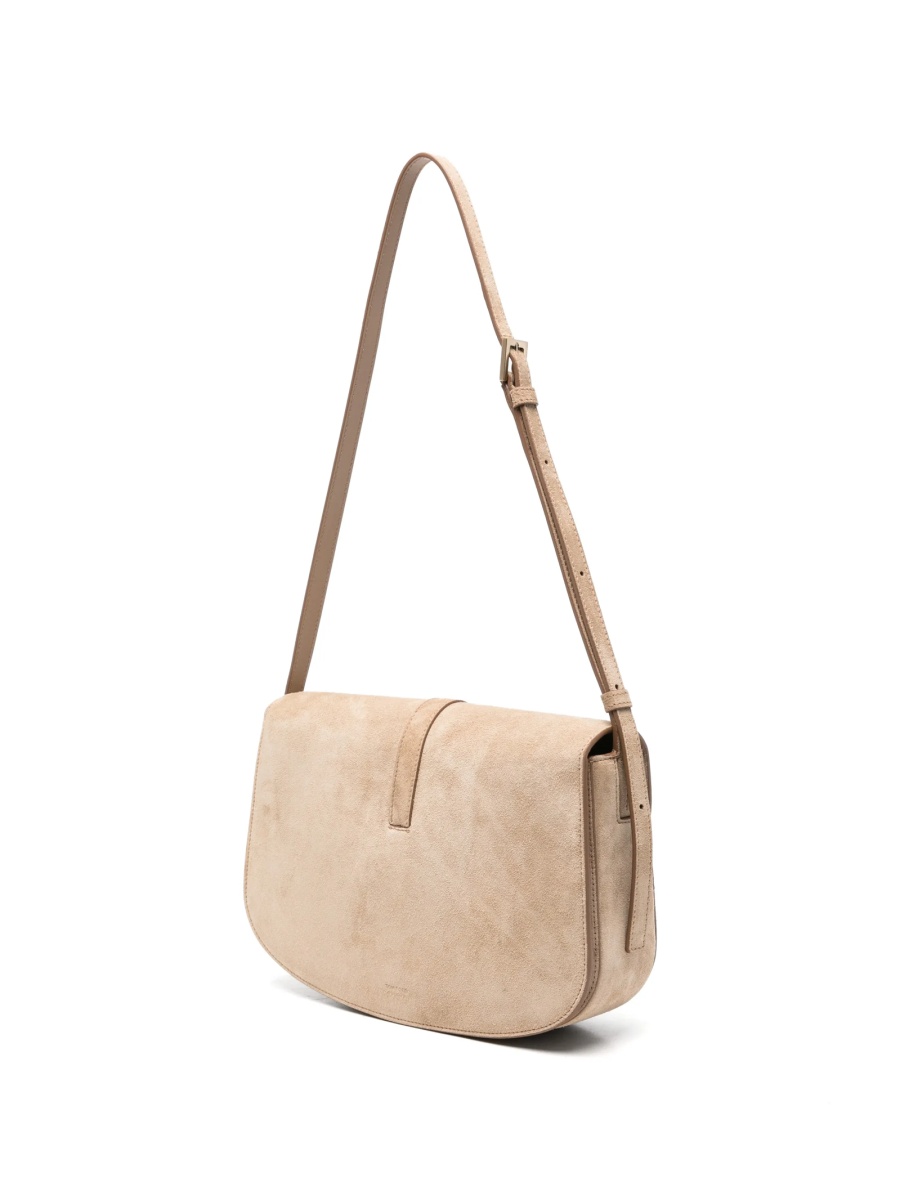 Geanta tip postas Tom Ford neutra din piele si piele intoarsa - Img 3