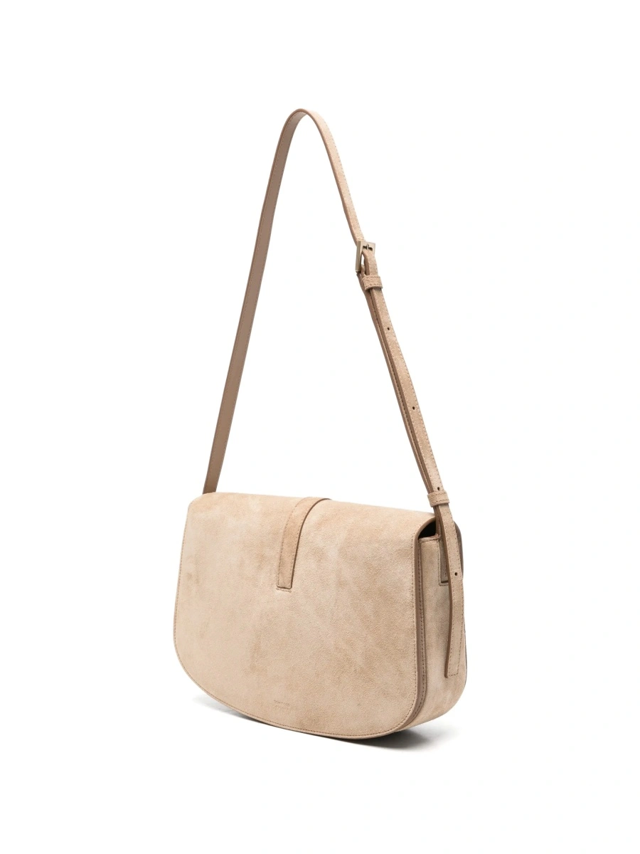 Geanta tip postas Tom Ford neutra din piele si piele intoarsa - Img 3