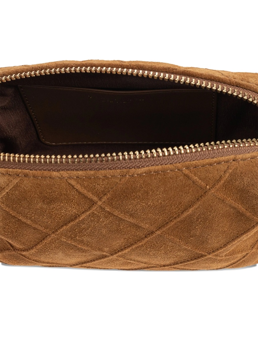 Geanta tip postas Tory Burch maro din piele intoarsa - Img 4