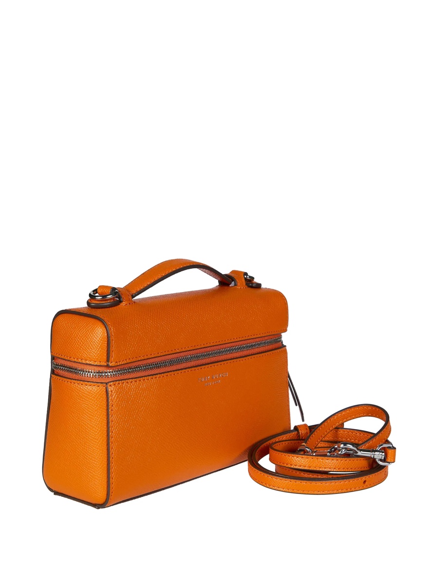 Geanta tip postas Tory Burch portocalie din piele - Img 3