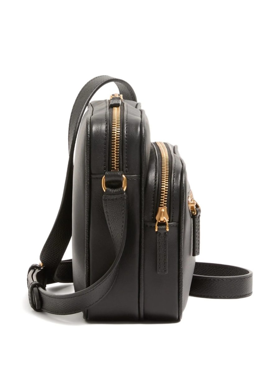 Geanta tip postas Valentino Garavani neagra din piele - Img 5