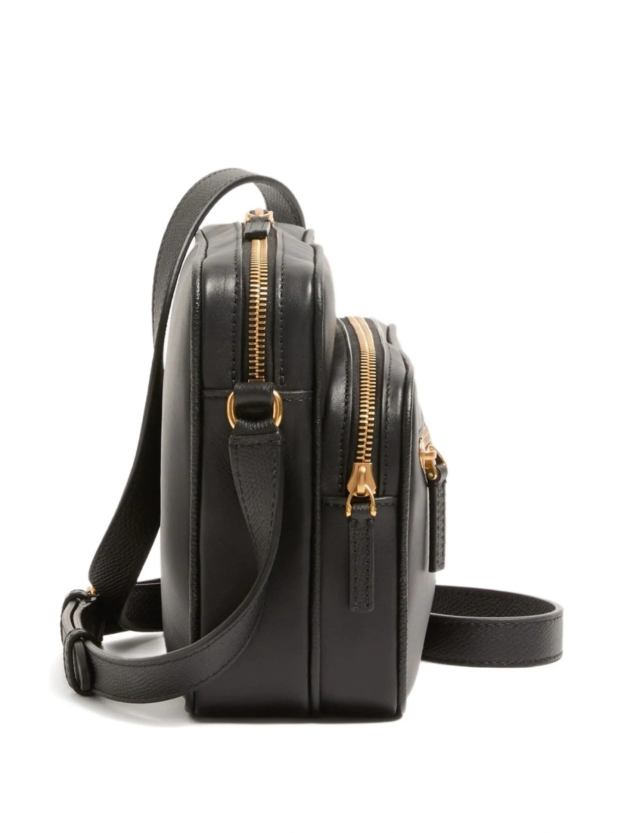 Geanta tip postas Valentino Garavani neagra din piele - Img 5