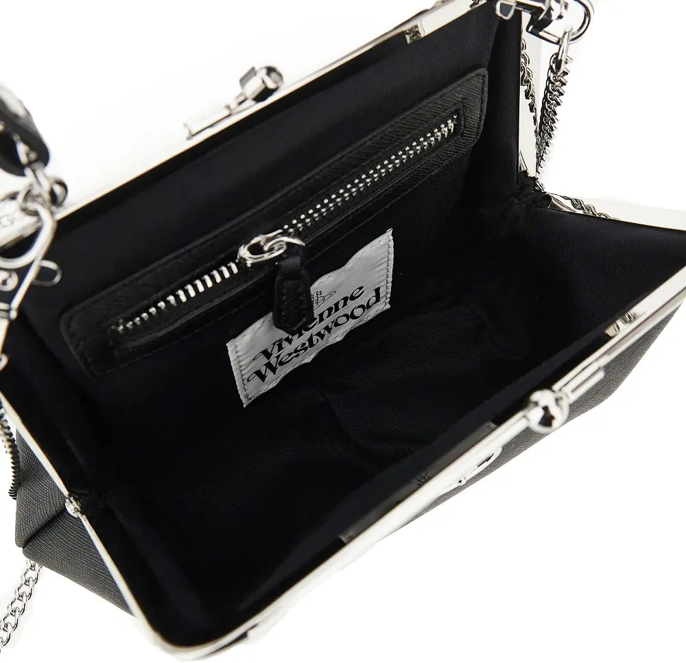 Genti 'Granny Frame' faux saffiano leather bag - Img 3