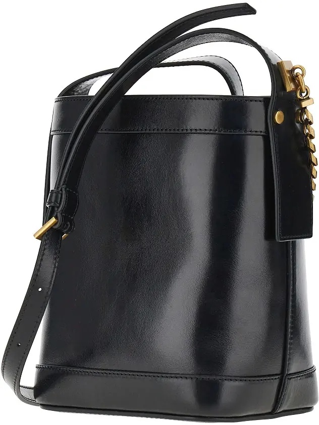 Genti Leather bucket bag with Medusa patch - Img 2