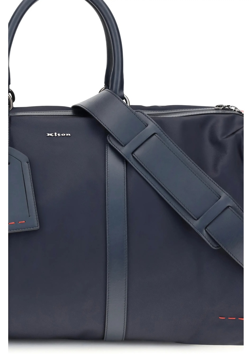 Genti Leather-trim Travel Duffle Bag - Img 4