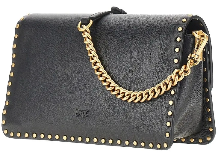 Genti 'Love One Slouchy' leather bag with studs - Img 2