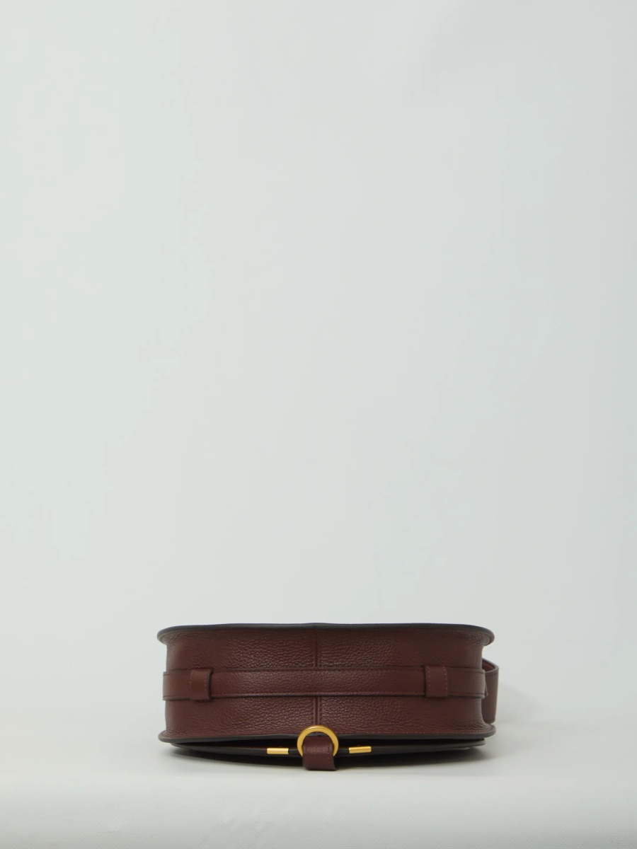 Genti Marcie Saddle Bag In Grained Leather - Img 3