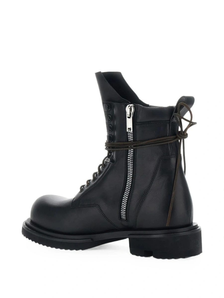 Ghete Rick Owens negre din piele 'Gabe' - Img 7
