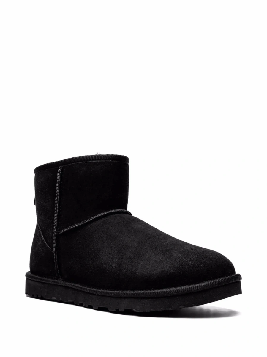 Ghete UGG 'Classic Mini' negre din piele intoarsa - Img 4