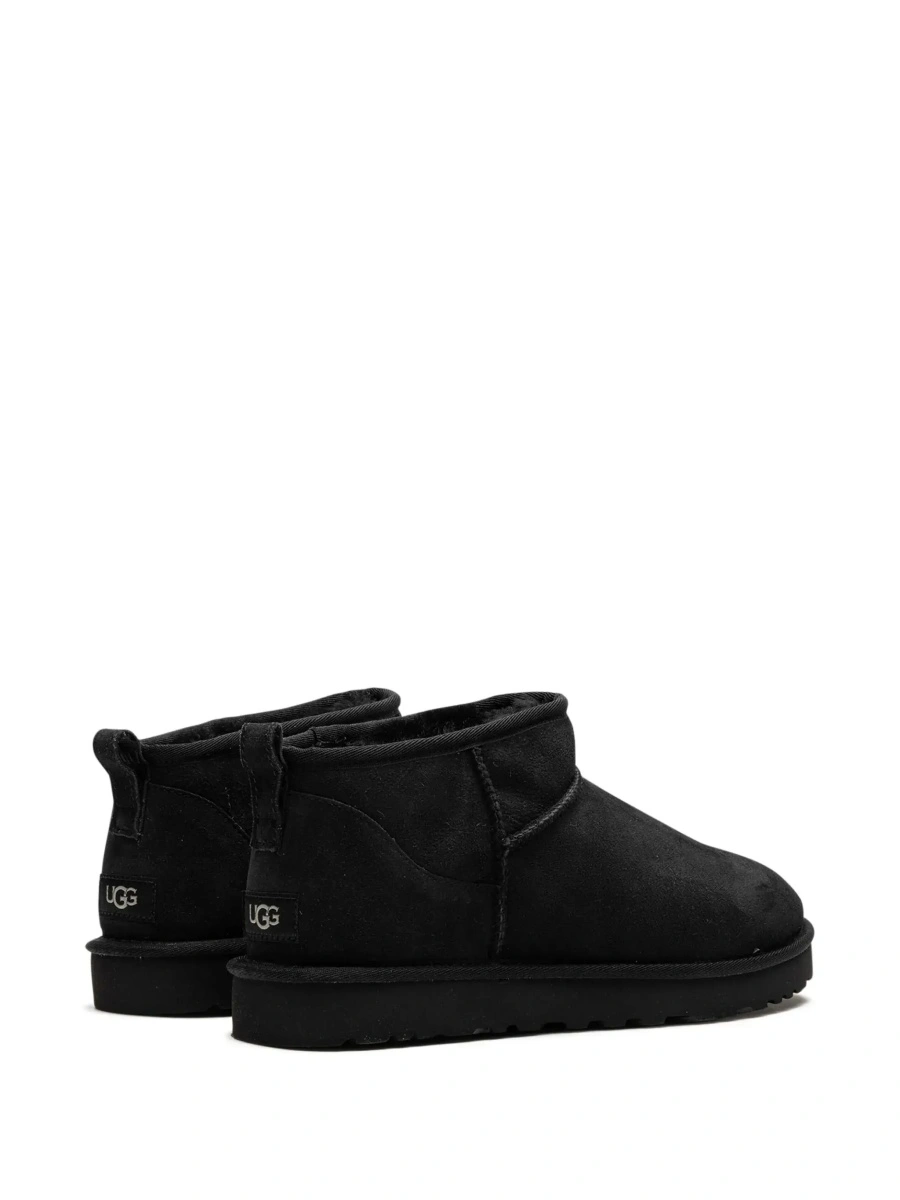 Ghete UGG 'Classic Ultra Mini' negre din piele intoarsa - Img 5