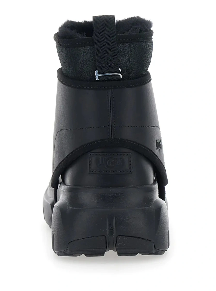 Ghete UGG negre din piele - Img 4