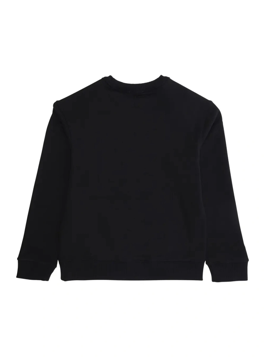 Hanorac Burberry Kids negru din bumbac - Img 2