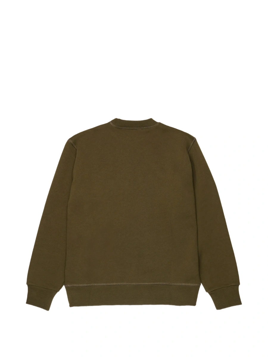 Hanorac DSQUARED2 verde din bumbac organic - Img 2