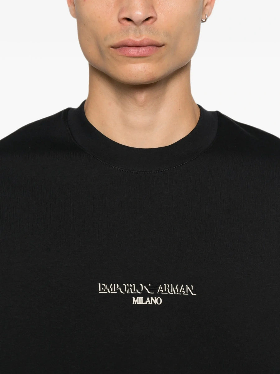 Hanorac Emporio Armani albastru din bumbac - Img 7