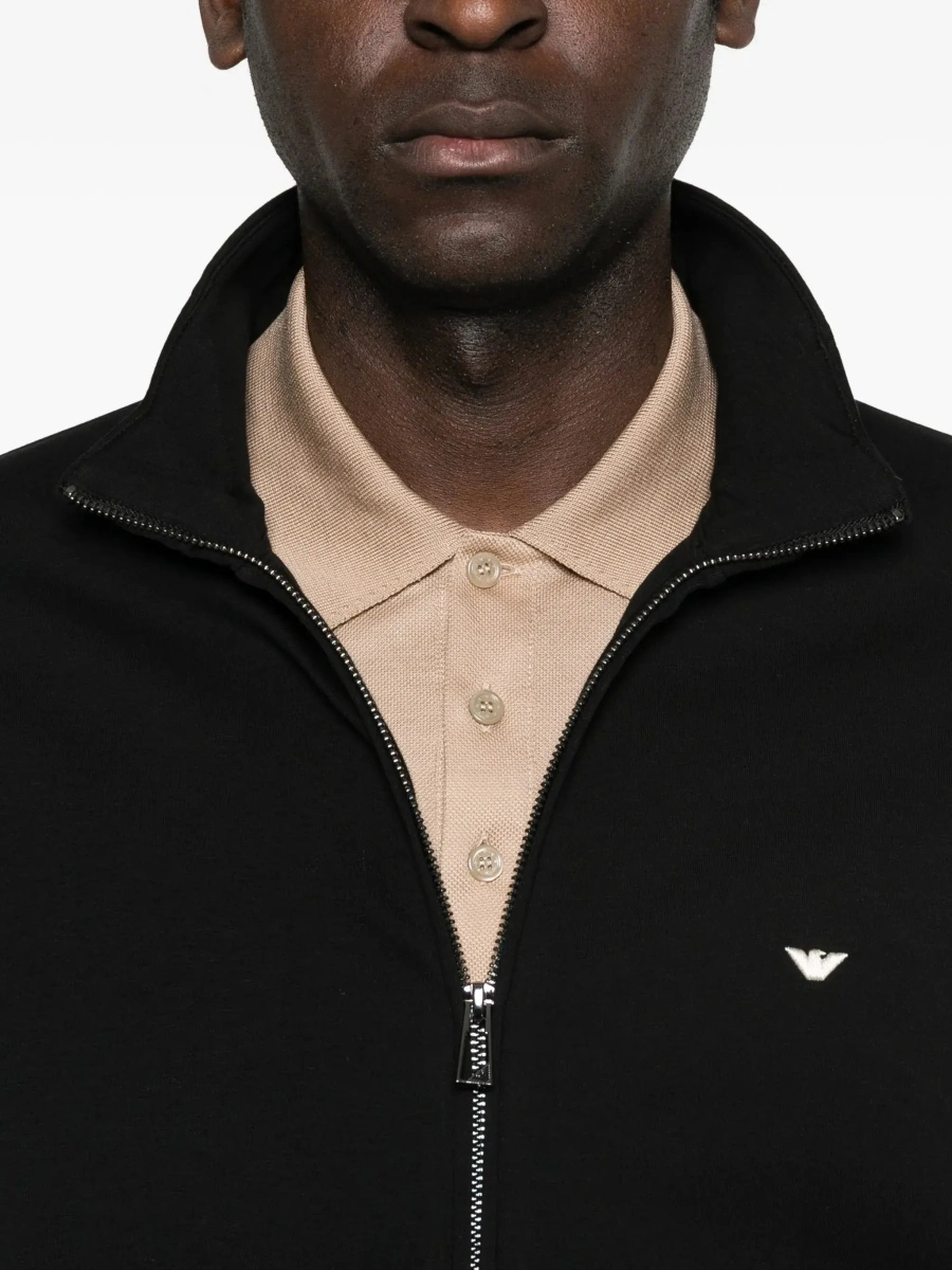 Hanorac Emporio Armani negru din bumbac - Img 7