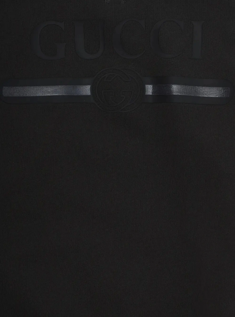 Hanorac Gucci gri din bumbac - Img 3
