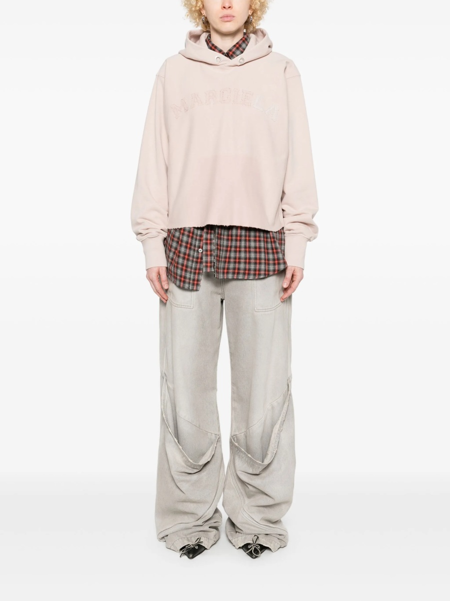 Hanorac Maison Margiela roz din bumbac - Img 2