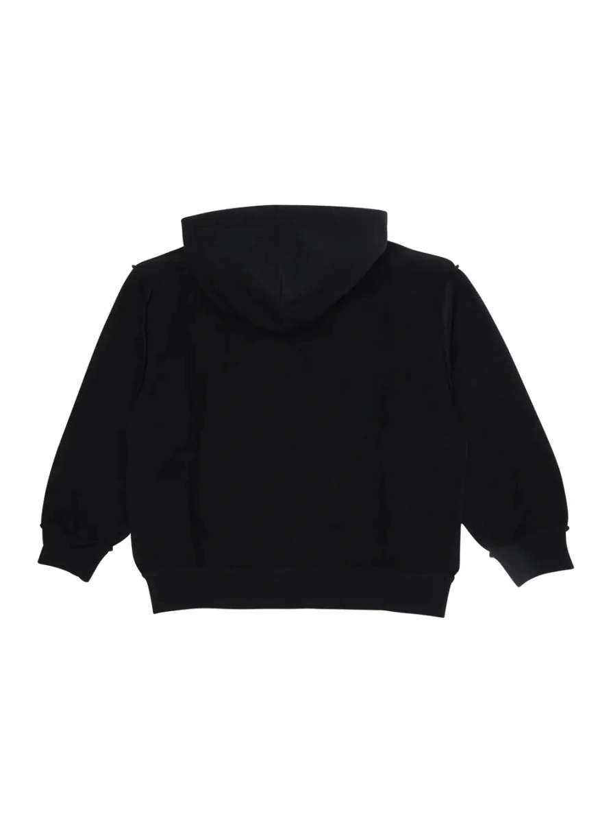 Hanorac MM6 MAISON MARGIELA KIDS negru din bumbac - Img 2