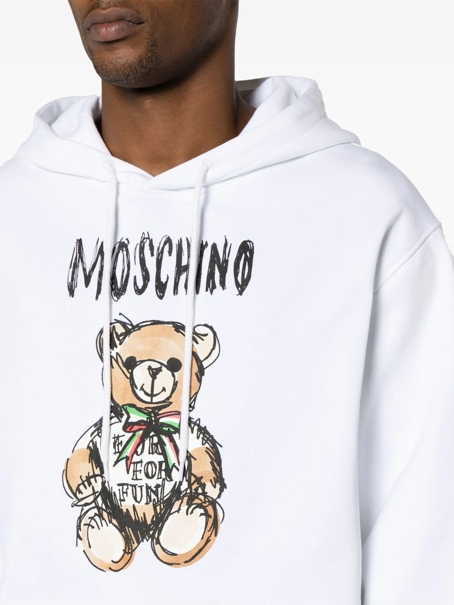 Hanorac Moschino alb - Img 5