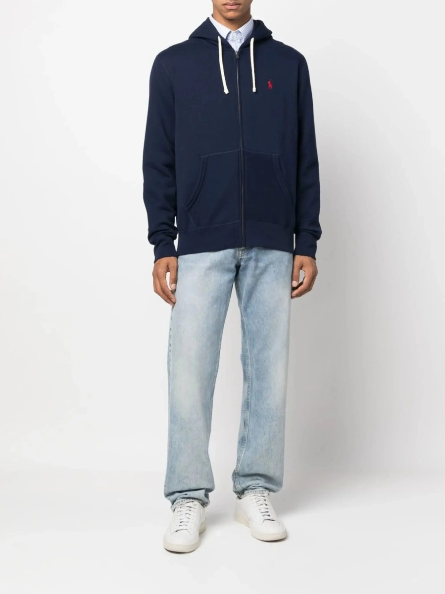 Hanorac Ralph Lauren albastru din bumbac - Img 4