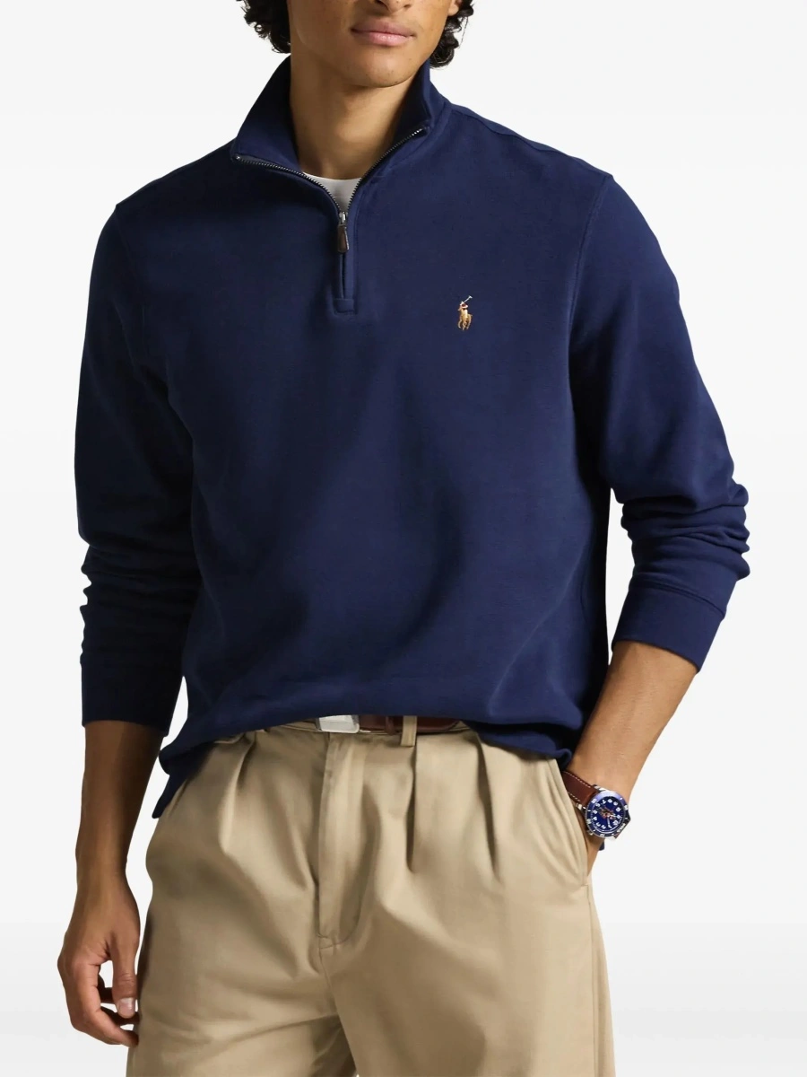 Hanorac Ralph Lauren albastru din bumbac - Img 5