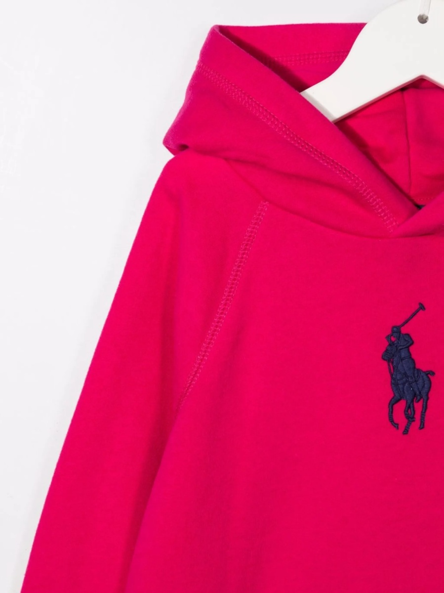 Hanorac Ralph Lauren roz din bumbac si polyester - Img 3