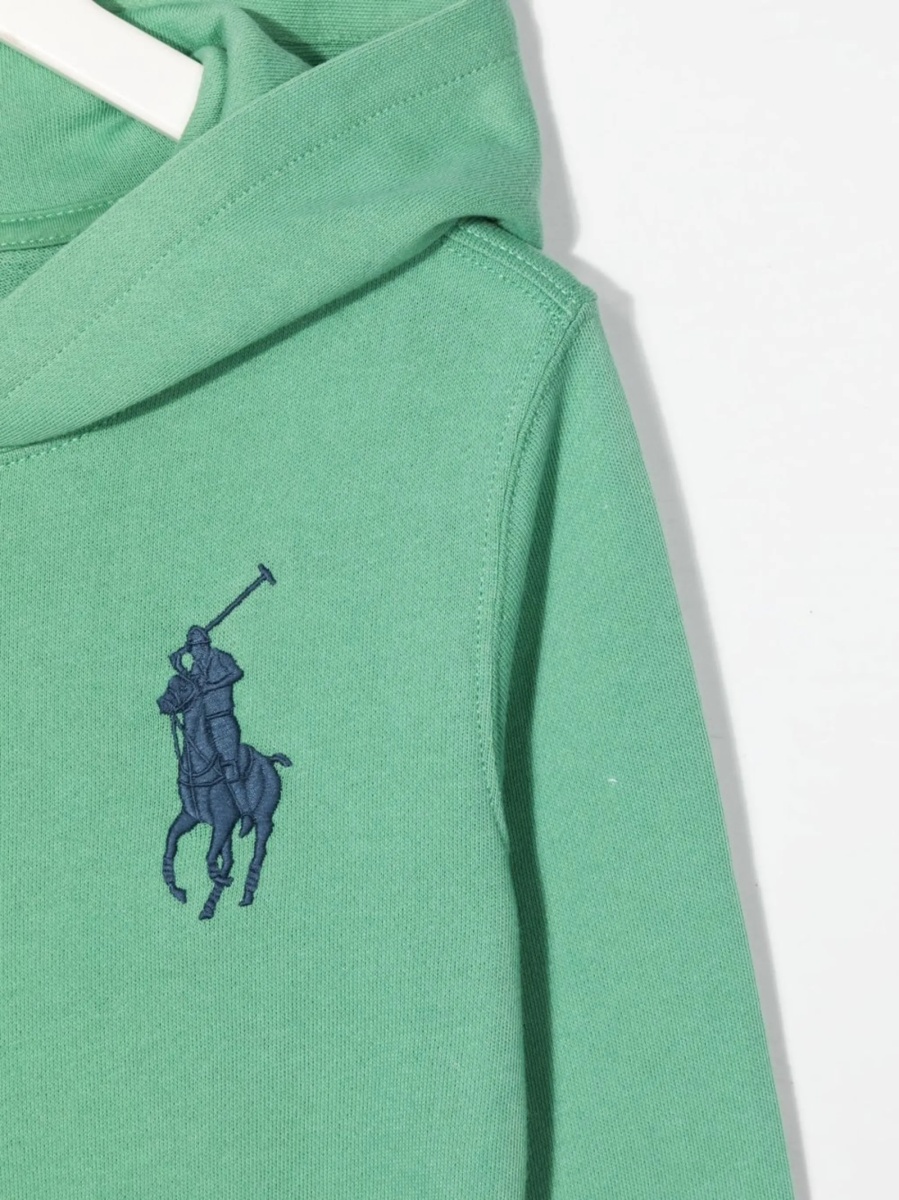 Hanorac Ralph Lauren verde din bumbac - Img 3