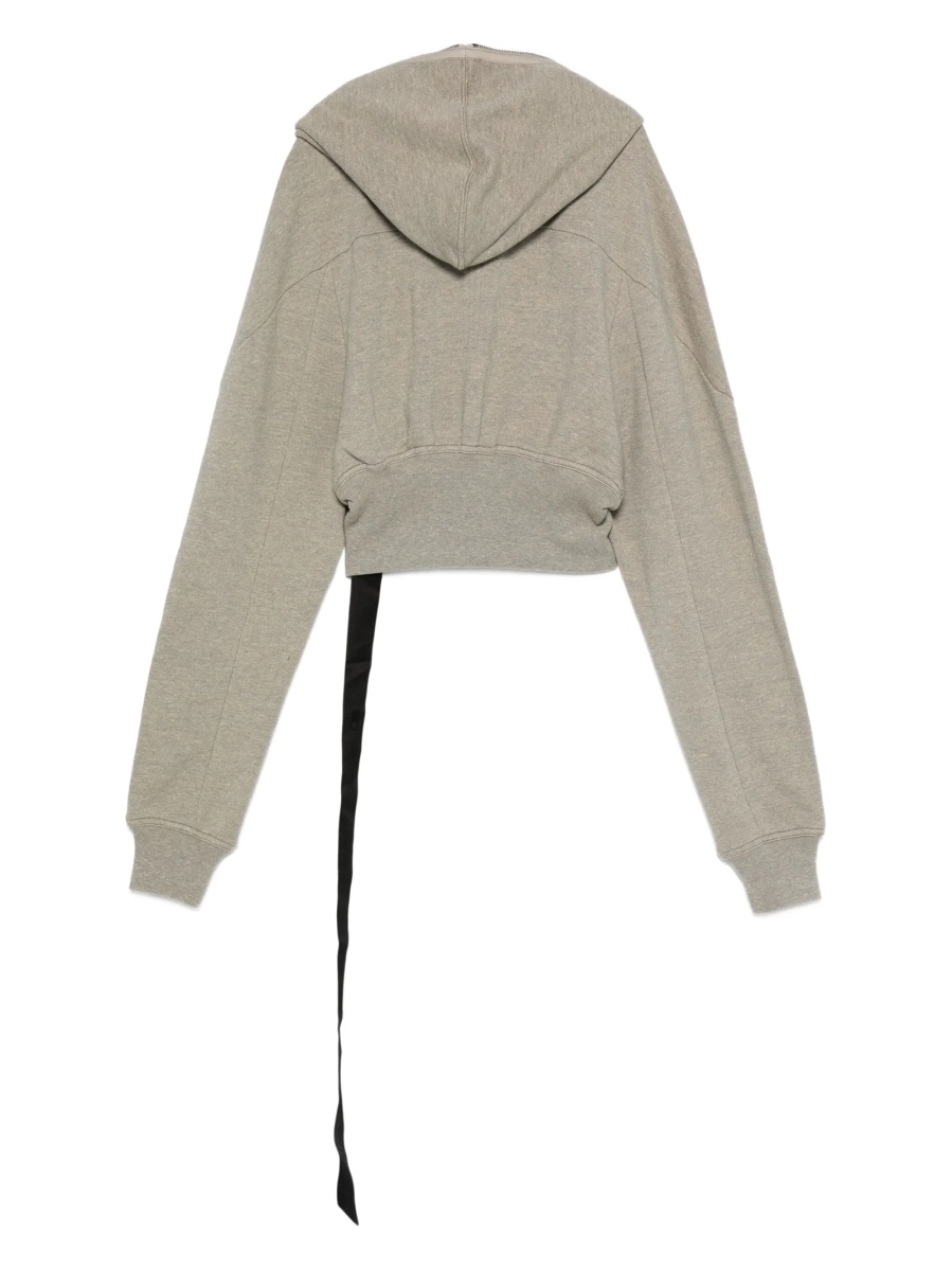 Hanorac Rick Owens gri din bumbac organic si polyester - Img 2