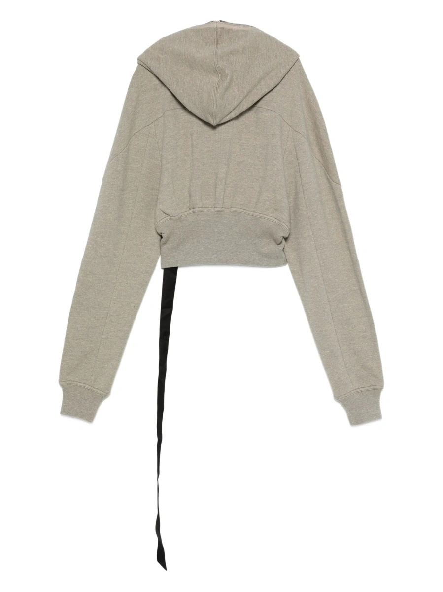 Hanorac Rick Owens gri din bumbac organic si polyester - Img 2
