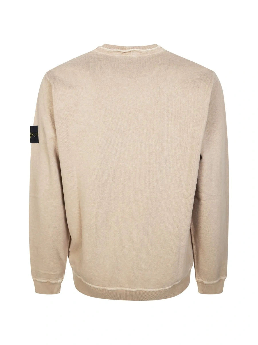 Hanorac Stone Island bej din bumbac - Img 4