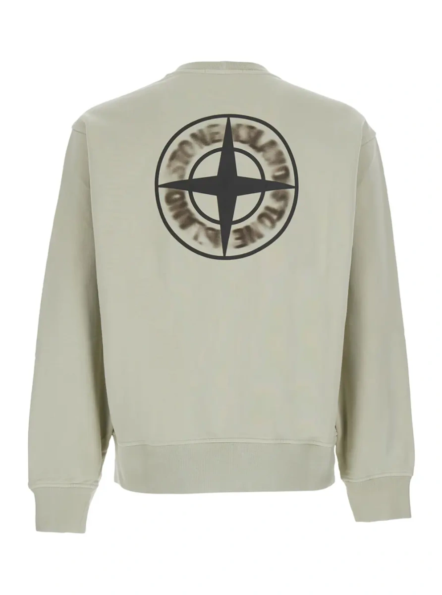 Hanorac Stone Island bej din bumbac - Img 2