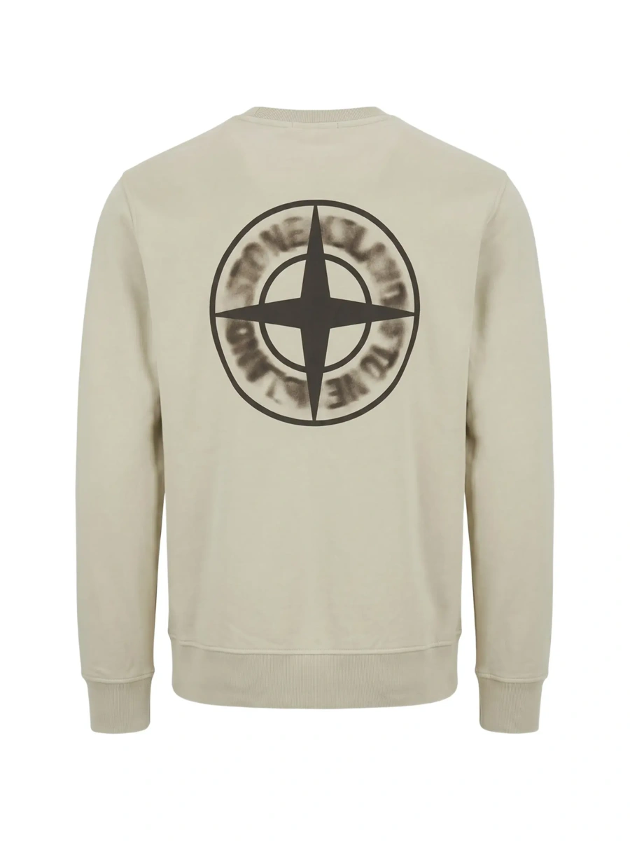 Hanorac Stone Island bej din bumbac - Img 4