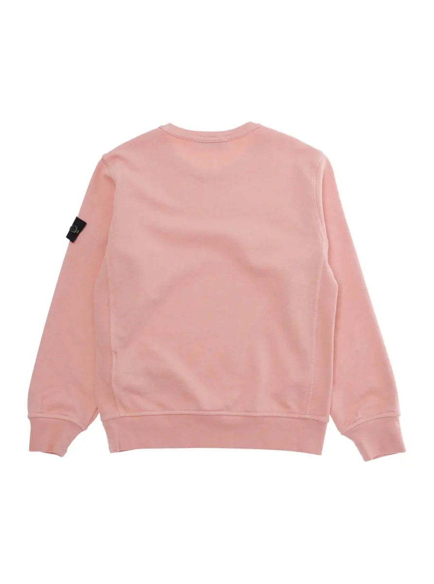 Hanorac Stone Island roz din bumbac - Img 2