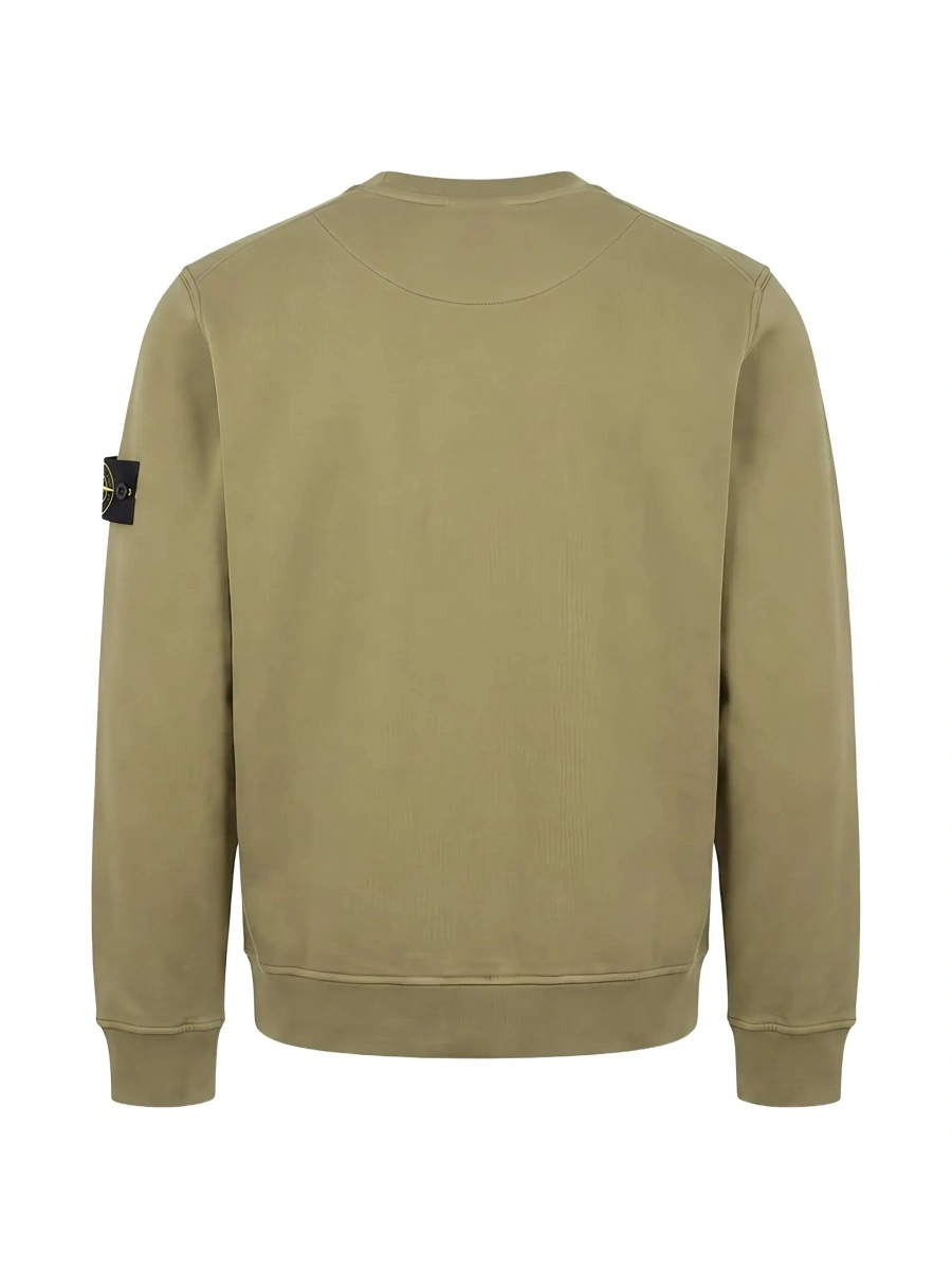 Hanorac Stone Island verde din bumbac - Img 4
