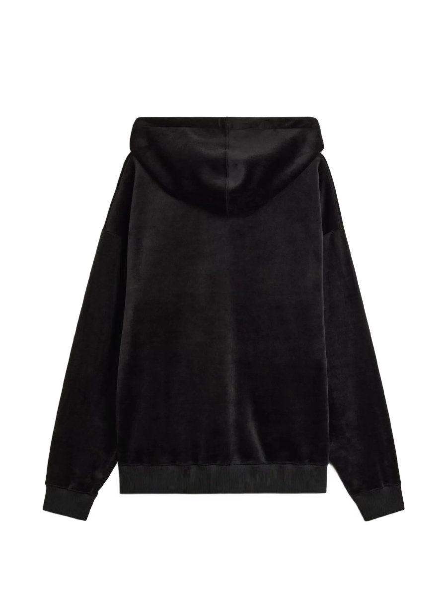 Hanorac Y-3 negru din elastan si poliester reciclat - Img 3
