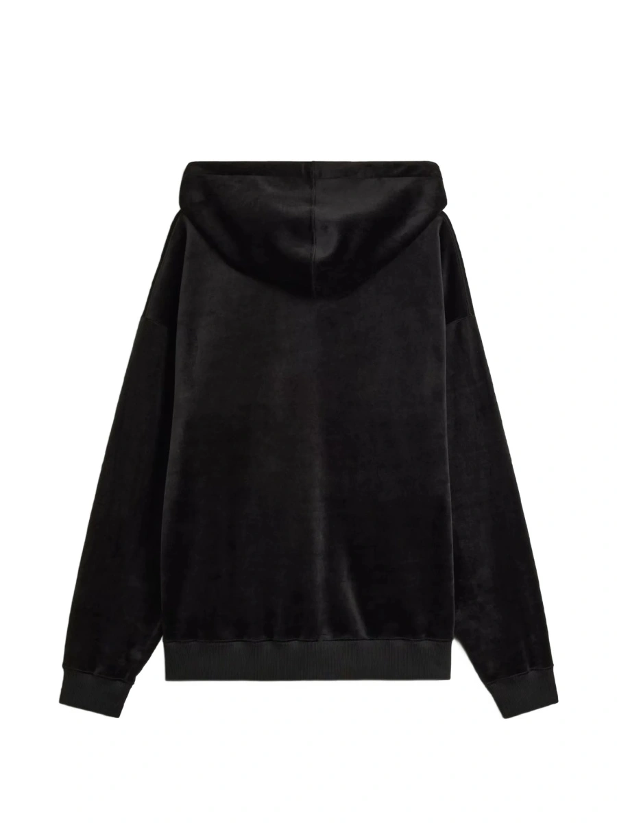 Hanorac Y-3 negru din elastan si poliester reciclat - Img 3