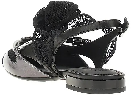 Incaltaminte Leather and mesh slingbacks - Img 3