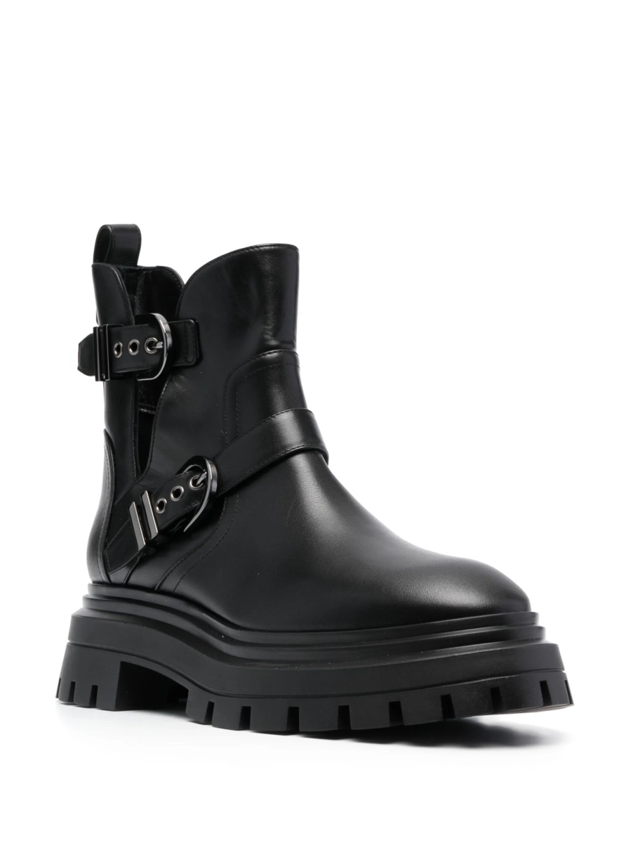 Incaltaminte Stuart Weitzman neagra din piele - Img 2