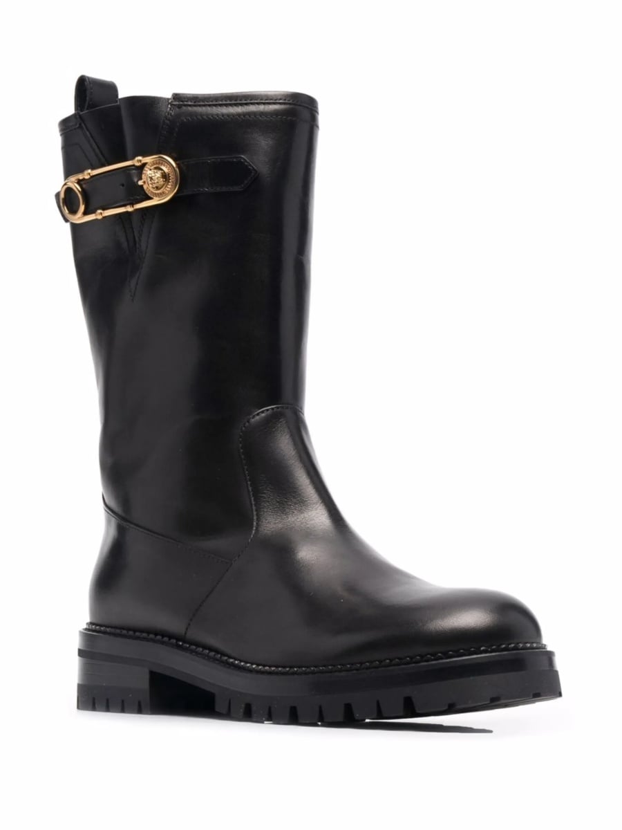 Incaltaminte Versace neagra din piele - Img 2