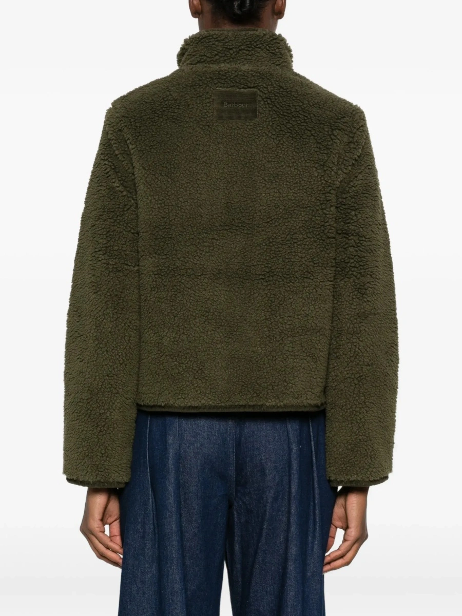 Jacheta Barbour verde din fleece - Img 7