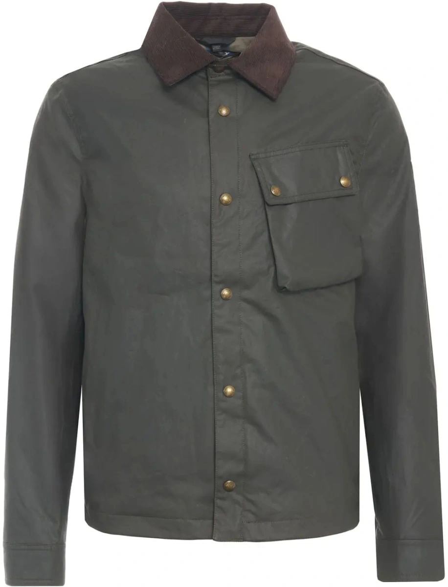 Jacheta Belstaff verde 'Ground' - Img 2