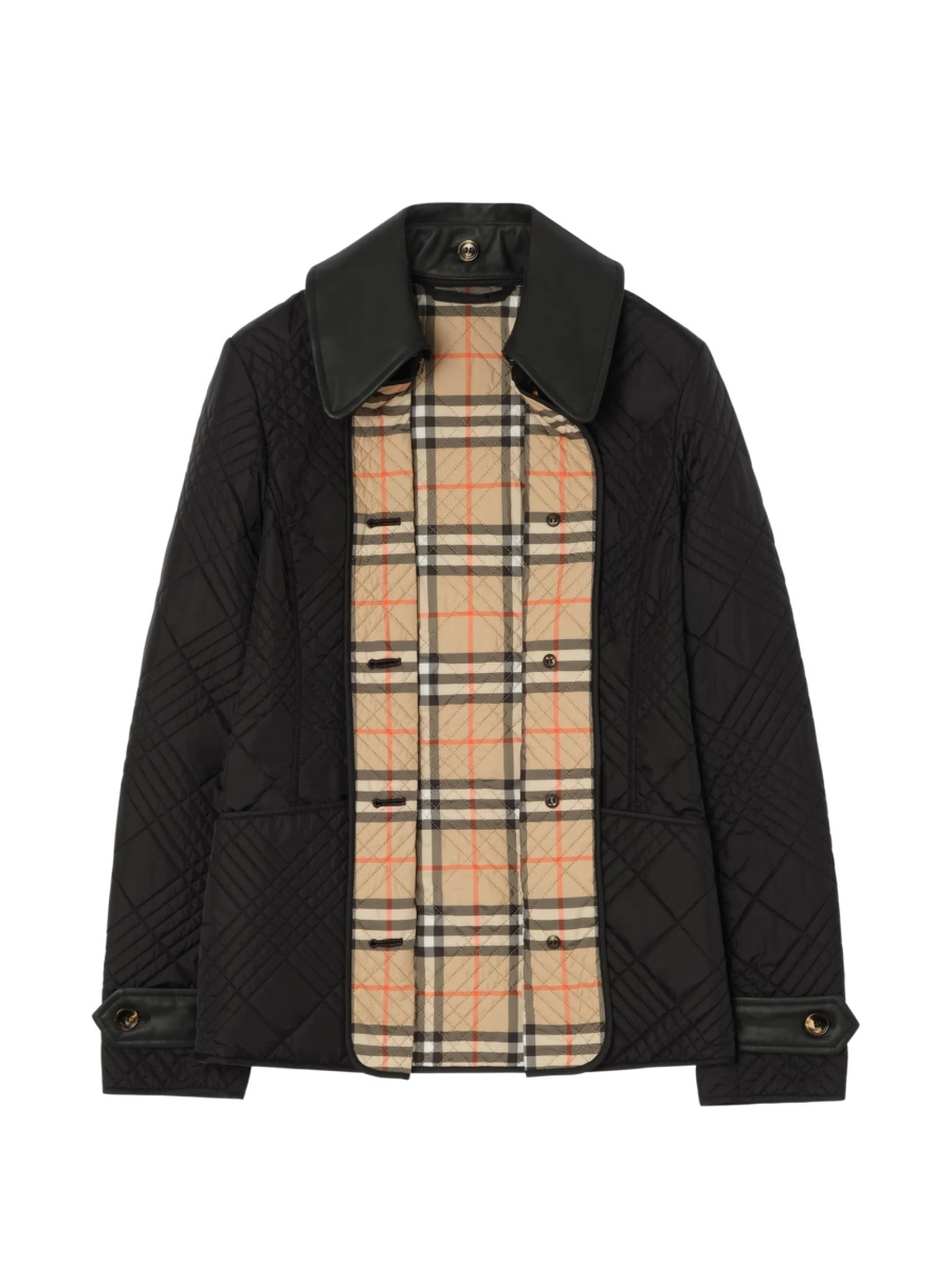 Jacheta Burberry neagra din corn si poliamida - Img 5