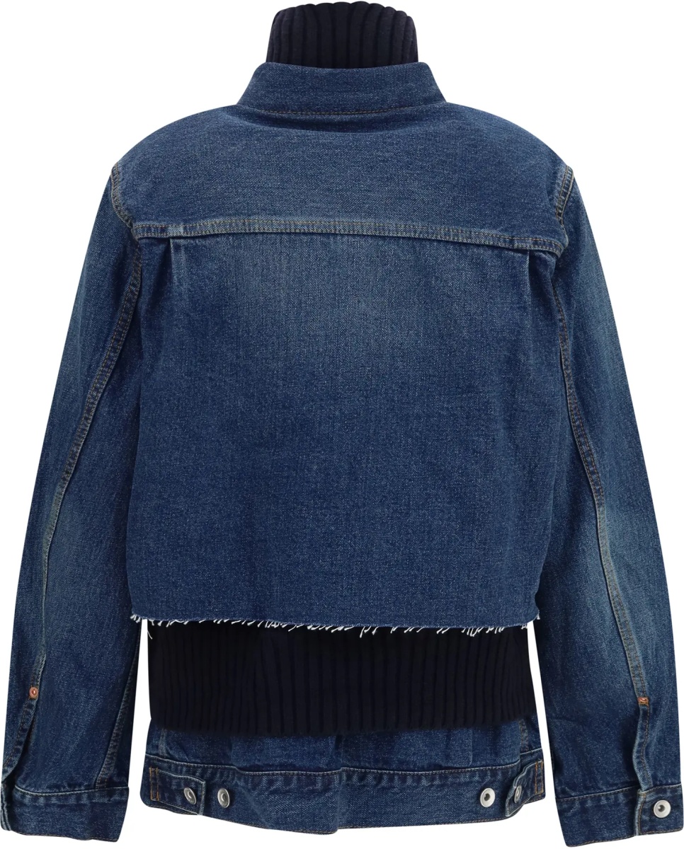 Jacheta Denim Jacket with wool knit layer - Img 2