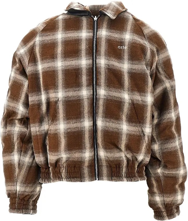 Jacheta Faux leather and flannel reversible jacket - Img 2