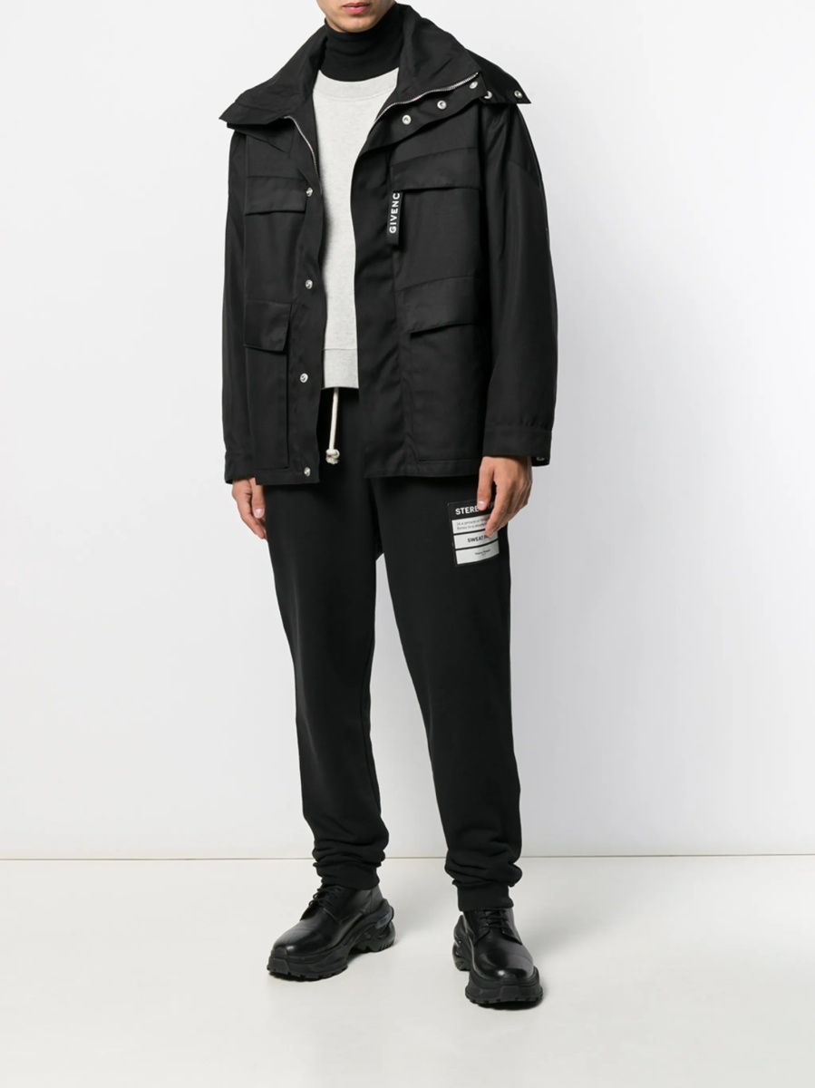 Jacheta Givenchy neagra din poliamida - Img 2