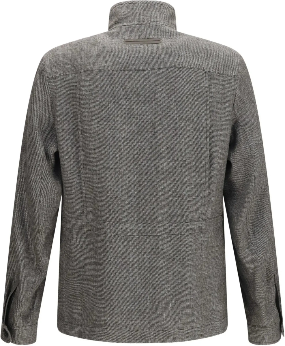 Jacheta High-collar Shirt Jacket - Img 4