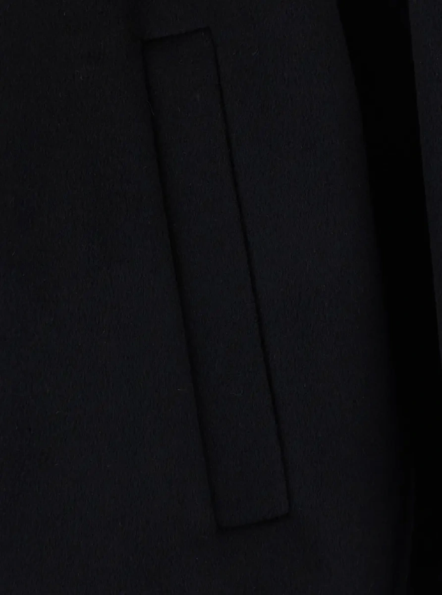 Jacheta Jacket WOOL AND CASHMERE HANDMADE HARRINGTON with collar and long sleeves in Black for men - Img 3