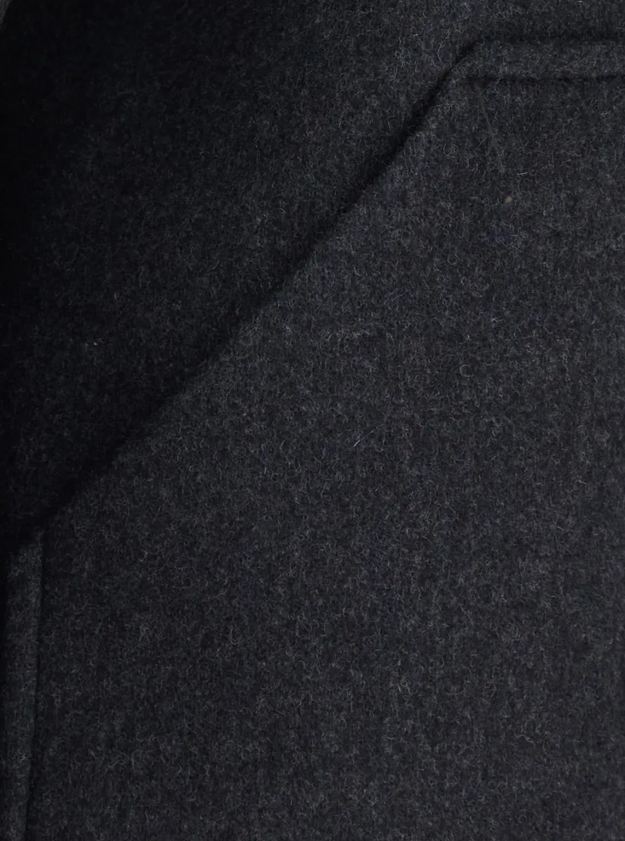 Jacheta 'Jeanie' Grey Jacket with classic collar and buttoned cuffs in wool for women - Img 3